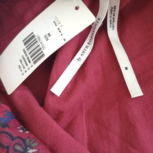 NEW Anthropologie Diyana Tiered Tunic Dress Voluminous Floral Women Medium - Picture 11 of 13